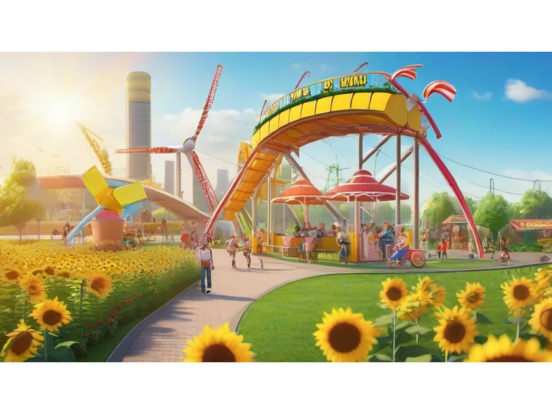 太陽の力で遊園地も作れる！？